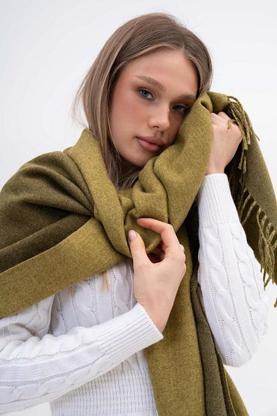FENZA SCARF ALESSI șal de iarnă cu amestec dublu lână-acril