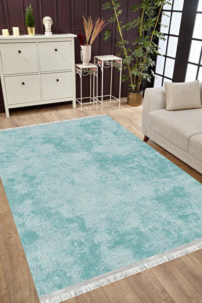 MUBO Pamuk Dokuma Taban Yıkanabilir Kaymaz Tabanlı Antibakteriyel Dijital Bas...