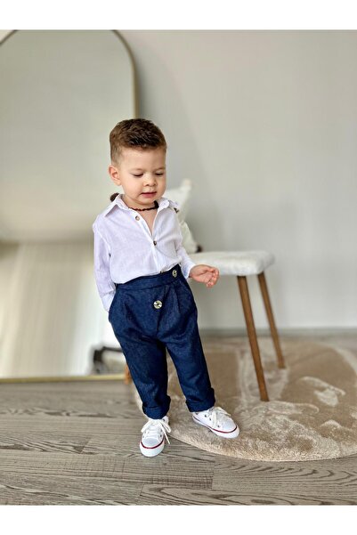 favorimkids New Cooll - 100% Linen Top and Bottom Set