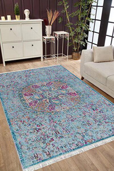 MUBO Kaymaz Tabanlı Yıkanabilir Antibakteriyel Dijital Baskı Otantik Salon Ha...