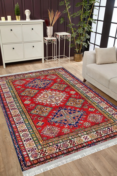 MUBO Pamuk Dokuma Taban Yıkanabilir Kaymaz Tabanlı Antibakteriyel Dijital Bas...