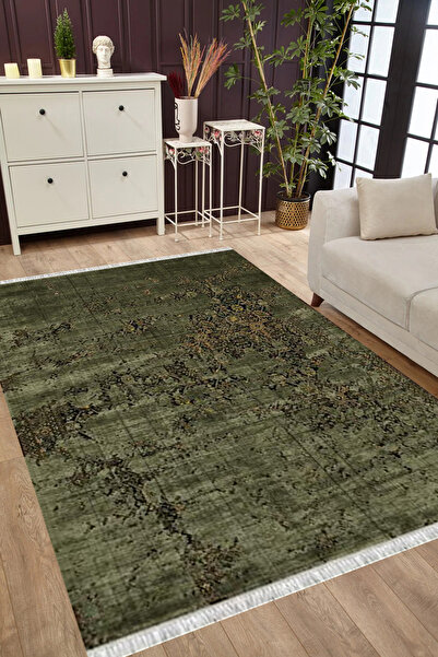 MUBO Kaymaz Tabanlı Yıkanabilir Antibakteriyel Dijital Baskı Doku Salon Halıs...