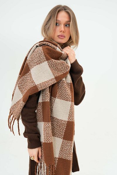 FENZA SCARF ABBEY KARE MODEL LANA-MIXTĂ ACRILOĂ BĂRĂ CU MODEL