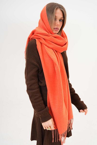 FENZA SCARF ALESSI șal de iarnă cu amestec dublu lână-acril