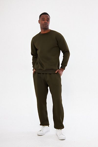 BayBayan Ανδρικό Σετ Φόρμας με Μακρυμάνικο Σετ Oversize