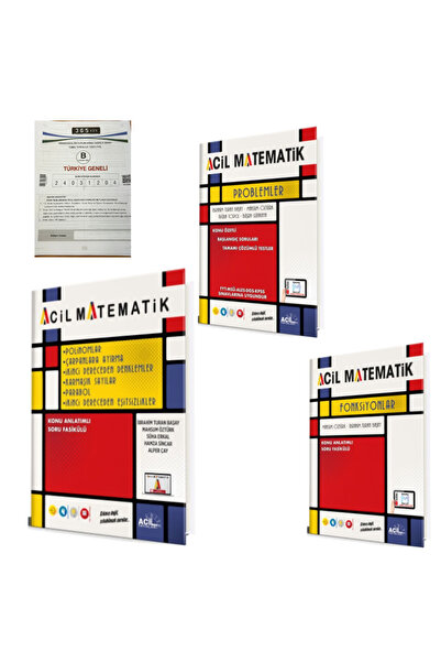 Acil Yayınları Acil Yayınları TYT  Acil Matematik Polinom Problem ve Fonksiyon Soru Fasikülü