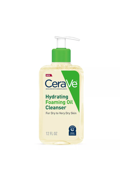CeraVe Foaming Oil Cleanser for Dry to Very Dry Skin Fragrance Free, 355 ml