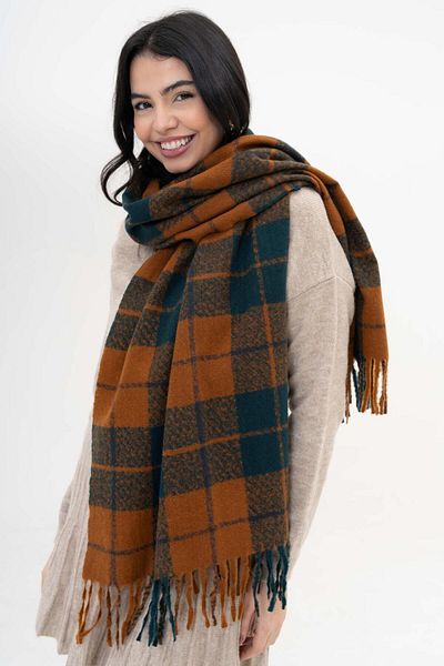 FENZA SCARF ADELA ΚΑΡΤΟΝ ΤΕΤΡΑΓΩΝΟ ΣΧΕΔΙΟ ΜΑΛΛΙ-ΑΚΡΥΛΙΚΟ ΜΙΚΤΟ ΣΧΕΔΙΟ ΦΟΡΕΜΑ