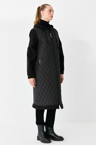 Esswaap Black Puffer Jacket