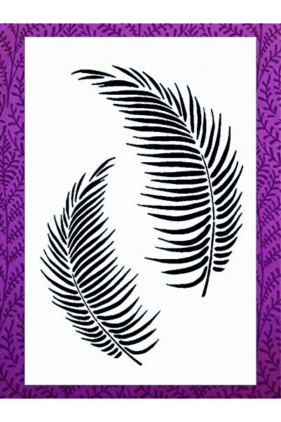 Stencilsarayi STENCİL SARAYİ BOYAMA ŞABLON ÇİÇEK VE MEYVE - 8250 ÖLÇÜ 20X30