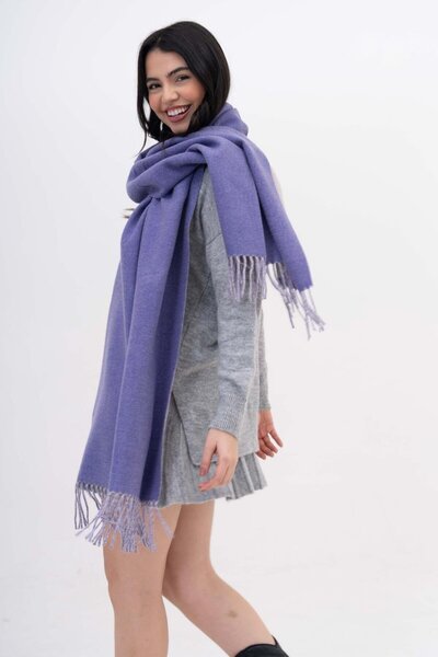 FENZA SCARF ALESSI șal de iarnă cu amestec dublu lână-acril