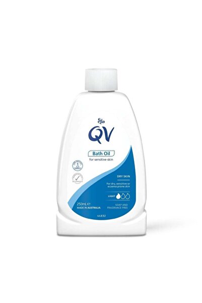Qv زيت استحمام للبشرة الجافة والحساسة والمعرضة للإكزيما 250 مل