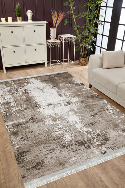 MUBO Pamuk Dokuma Taban Yıkanabilir Kaymaz Tabanlı Antibakteriyel Dijital Bas...