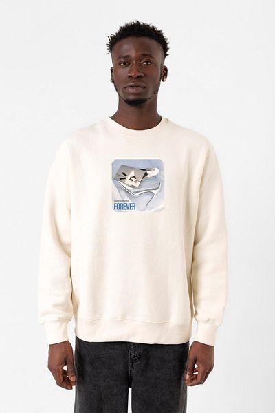 Tshirthane Ανδρικό φούτερ Babymonster Forever Ecru 2ip
