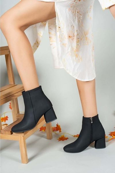 Kids Club Shoes Γυναικείες μπότες Feles Must-Have Μαύρες με τακούνι