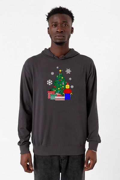 Tshirthane Ανδρικό Lego Man Christmas Smoked - Κουκούλα 2 κλωστών