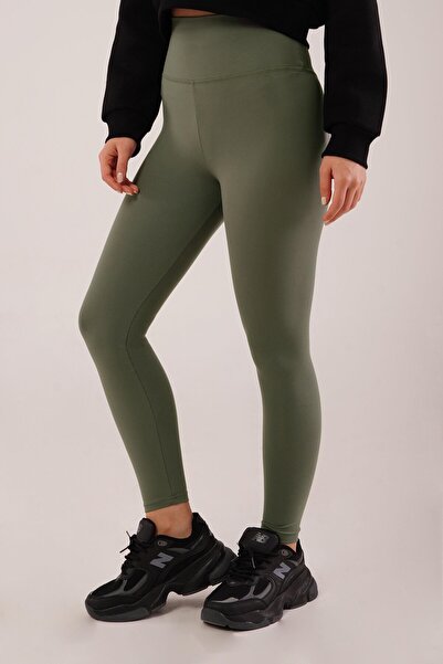 Hipo Trend Ravni model udobne Visok struk kaki legginsa