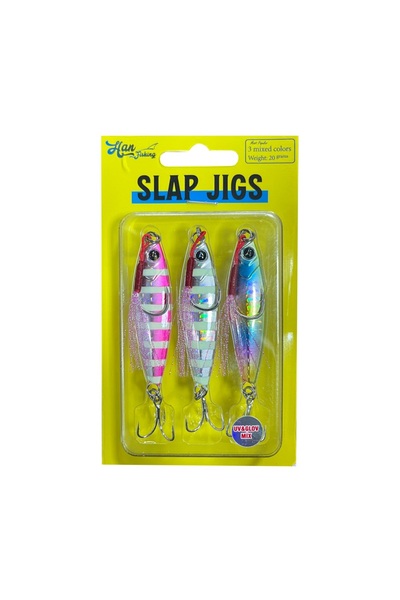 Hanfish Uv&Glow Mix Slap Jigs RENK - 15