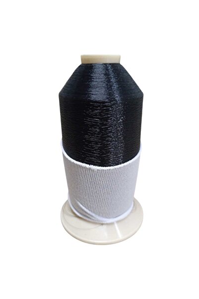 CANERLER 200 gr 0.12 mm Siyah Misina Görünmez Hayalet iplik 12000 metre Nakış...