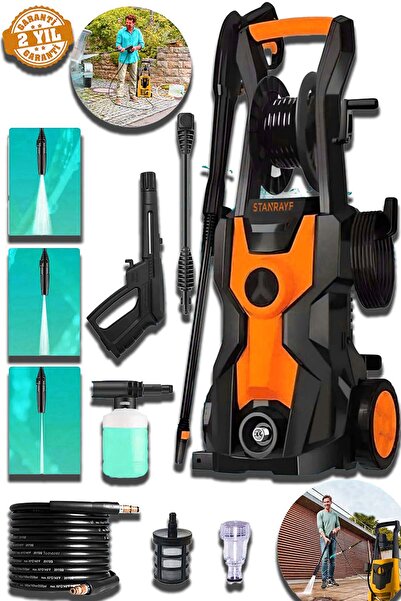 stanrayf Alman 200 Bar Yüksek Basınçlı Bahçe Oto Araç Havuz Yıkama Makinesi B...
