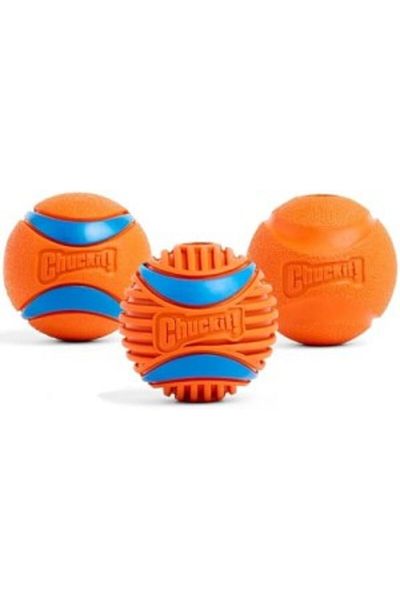 Chuckit Fetch Medley Gen 3 - Set of 3 Dog Play Balls (Ultra Ball, Fetch Ball, Rugged Ball)