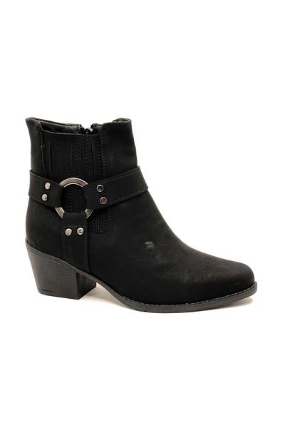 Kids Club Shoes Ayakdaş 2326 - Western Cowboy Μαύρες Γυναικείες Μπότες
