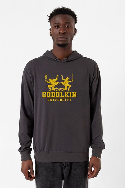 Tshirthane Λογότυπο Godolkin University Smoked - Ανδρικό Hoodie 2ip
