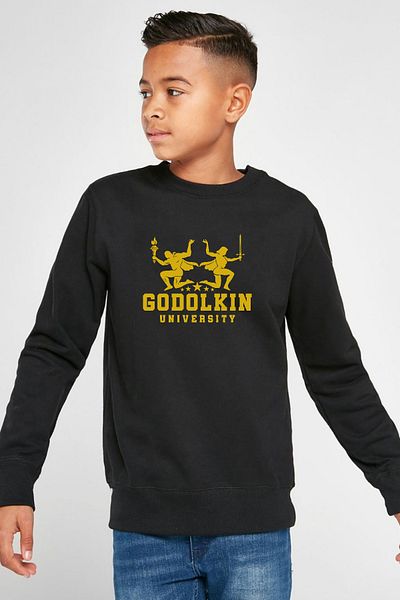 Tshirthane Детски суичър 2ip с лого на университета „Ген. В.“ Годолкин