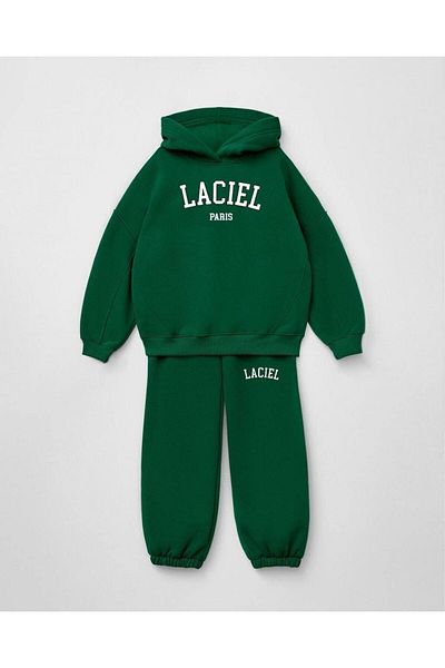 2kids2mom SET DE JACHETE ȘI PANTALON UNISEX LACİEL BREATUL DETALIAT DIN BUMBAC