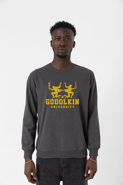 Tshirthane Ανδρικό φούτερ με λογότυπο Gen V Godolkin University Smoked 2ip