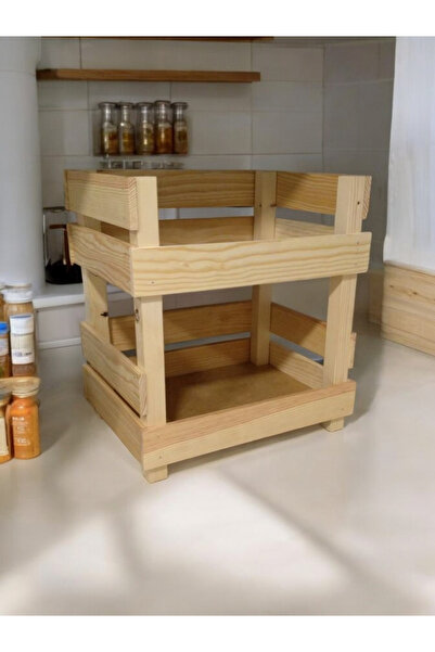 aryawoodcraft Tezgah Üstü Meyvelik Raf