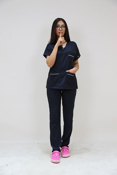 ÇİZGİ MEDİKAL Head Nurse Uniform Supervisor Nurse Uniform Lycra Suit