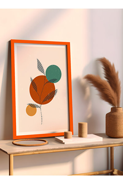 DecovianHomeDesign Doğal Ahşap Çerçeveli Tekli Minimalist Tablo - Ön Korumalı...
