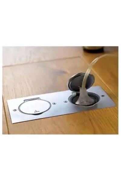 Legrand Burasıwholesaler Stainless Steel Ip44 Ik08 Shielded Equipable Bilateral Rectangular Slab Socket 089702