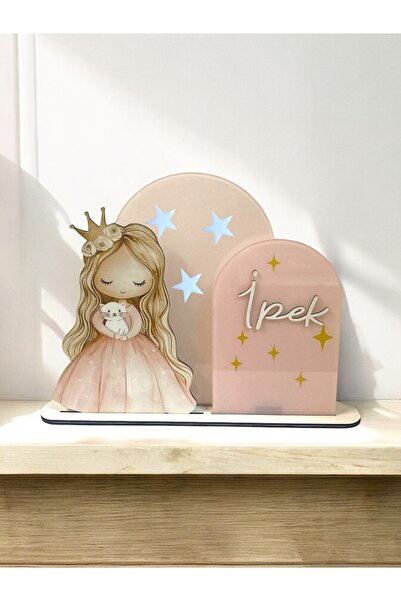 Yavuz Süs Bebek objeli 3 lü Pleksi isimlik