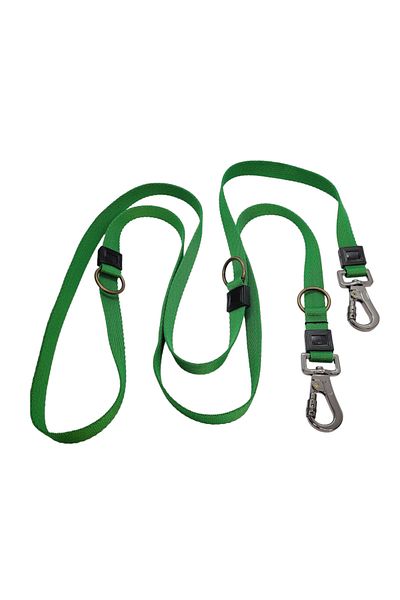 VSLT HANDMADE Dog Walking Strap with Double Carabiners. Strong Irk (with 20 Kils to 40 Kils)