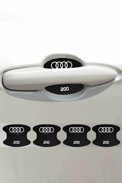 Kocamın Tasarımı Audi 200 Model Special - 4-Piece Carbon Foil and Scratch Protector Door Set with 200 Lettering