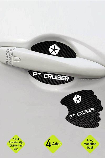 Kocamın Tasarımı مجموعة رقائق الكربون الأنيقة لـ Chrysler Pt Cruiser - تصميم خاص مضاد للباب