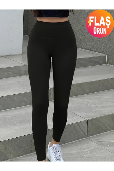 KEMSON Colanți termice elastice cu talie înaltă cu dungi fine Confortabile, confortabile și elegante, potrivite pentru toate tipurile de corp