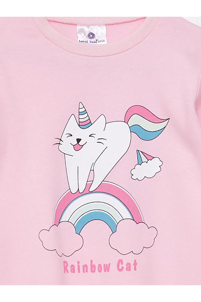 LC Waikiki Uzun Kollu Kız Çocuk Pijama Takımı