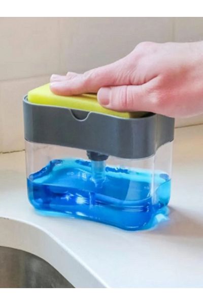 CimriKese Sponge Matic Set with Detergent Bowl