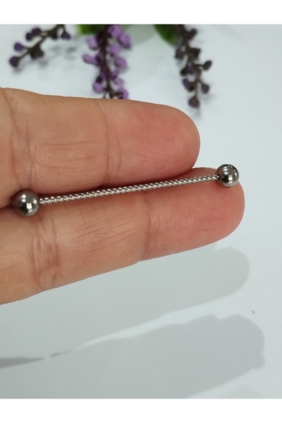 DCPİERCİNG Cerrahi Çelik Burgu Çelik Köprü Piercing