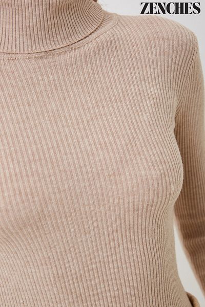 ZENCHES Slimfit Turtleneck Sweater