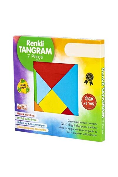 Oyuncak Fabrikası Zekice Montessori Materyali Renkli Tangram