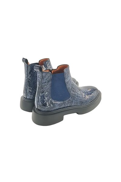 Oneka Shoes 20241240 حذاء KCH13 تشيلسي كاجوال للرجال باللون الأزرق الداكن