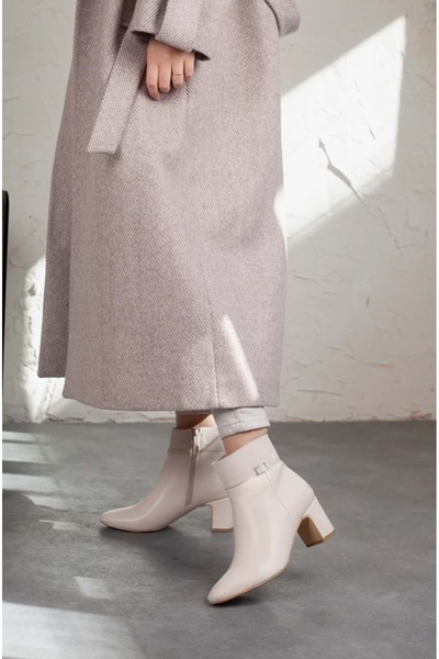 KOCAMANLAR Feles Zarif Toka Кермі Детальний каблук Жіночі черевики TEN