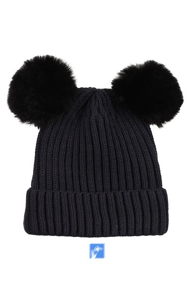 Kardelen Butik Denizli Quality Women's Beret with Double Pompom