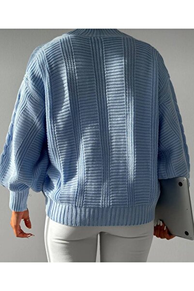 By Kuzey Aras KADIN 4 DÜĞME ÖRGÜLÜ SALAŞ HIRKA