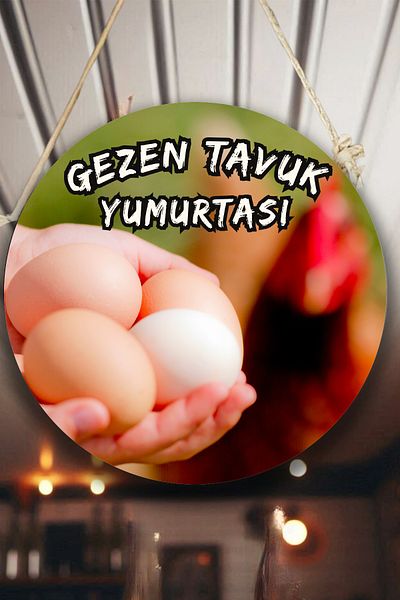 Nod Gezen Chicken Egg Shop - Τοίχος με διπλό κρεμαστό και πόρτα, καθημερινό στολίδι αυγών