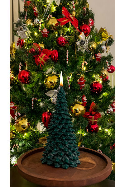 K ANDLE Dekoratif Çam Ağacı Büyük Mum